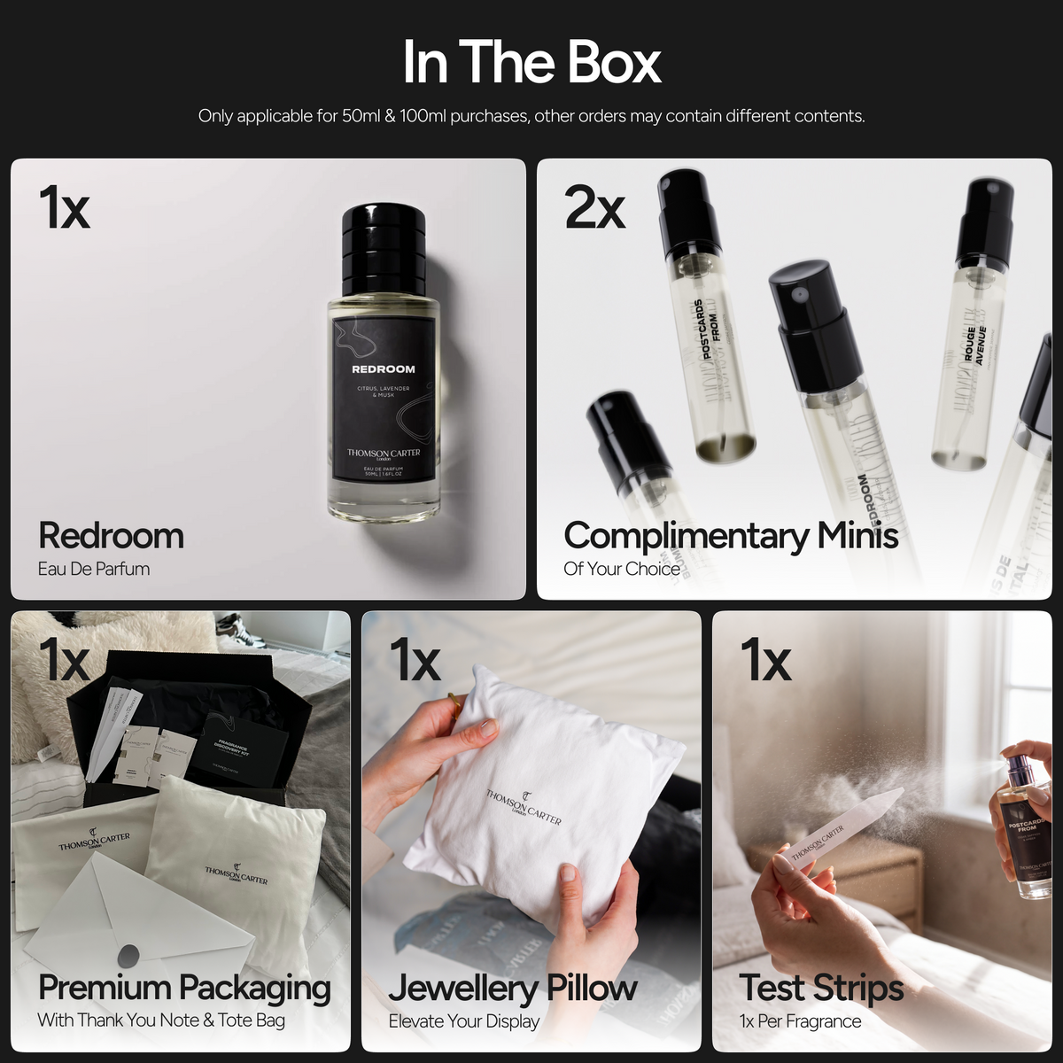 Inside the box | Full-size packaging · 50ml / 100ml