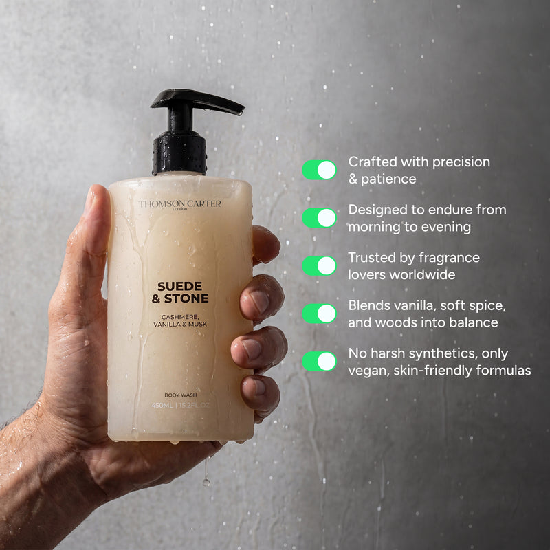 Suede & Stone | Fragrance & Body Wash Bundle